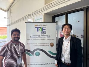 GSISのMajumdar先生と大崎(M2)